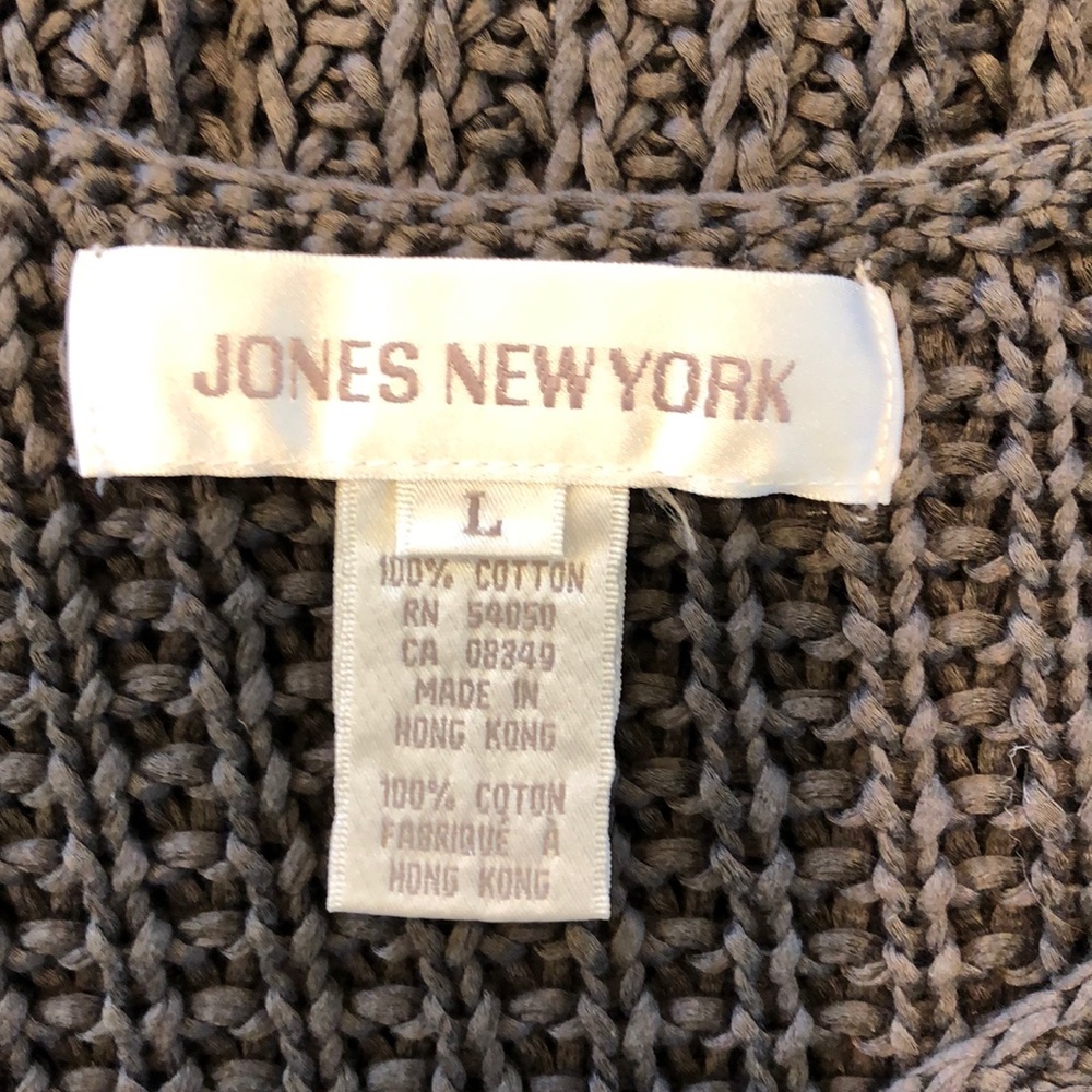 Jones New York Graphite Knit Sleeveless Tank Top Large - Picture 4 of 5